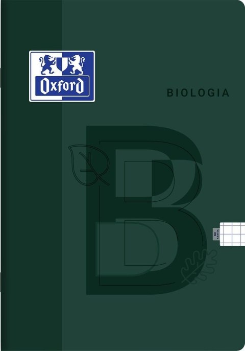 Zeszyt tematyczny A5 biologia 60k. 90g krata Oxford (400175637) Oxford