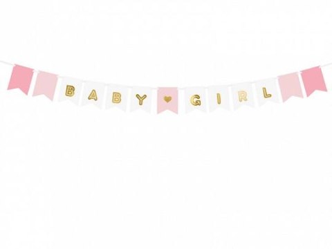 Baner Baby Girl, mix, 15 x 175 cm Partydeco (GRL60) Partydeco