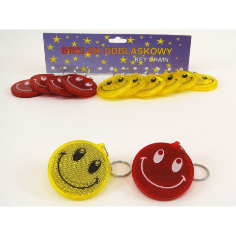 Brelok zawieszka odblaskowa z buźką śred.6cm Adar (216624) Adar