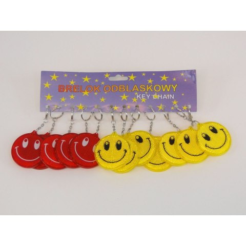 Brelok zawieszka odblaskowa z buźką śred.6cm Adar (216624) Adar