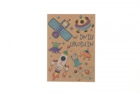 Kartka składana Eko urodziny dziecięce B6 Pol-mak (B6EKO) Pol-mak