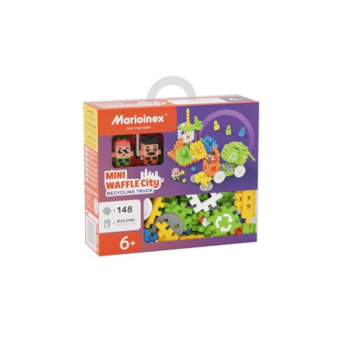 Klocki konstrukcyjne Mini Waffle City 148 elementów Śmieciarka Marioinex Marioinex
