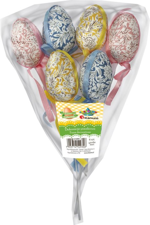 Kwiaty Craft-Fun Series Jajko styropianowe na piku Titanum (B23102) Titanum