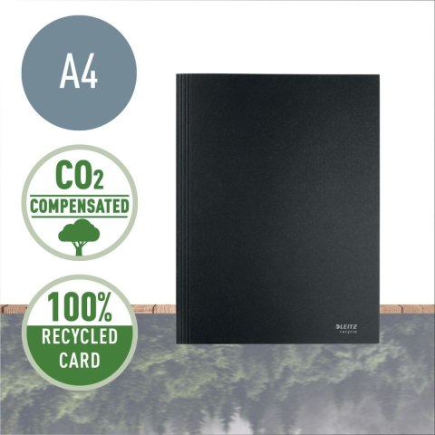 Teczka kartonowa recycle A4 czarna 430g Leitz (39060095) Leitz