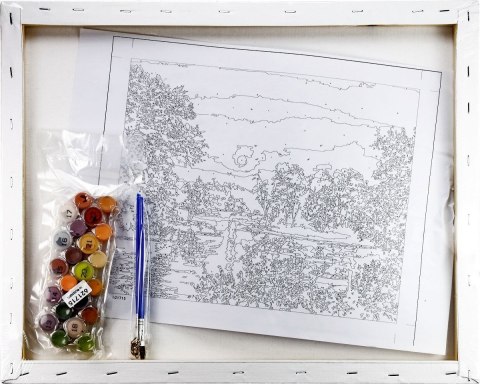 Zestaw kreatywny Malowanie po numerach 40x50cm Pejzaż Flamingo Line (FSY244) Flamingo Line