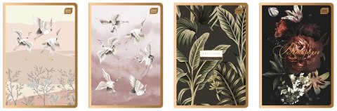 Zeszyt SATIN GOLD A5 80k. 70g krata Interdruk (ZEA560#) Interdruk