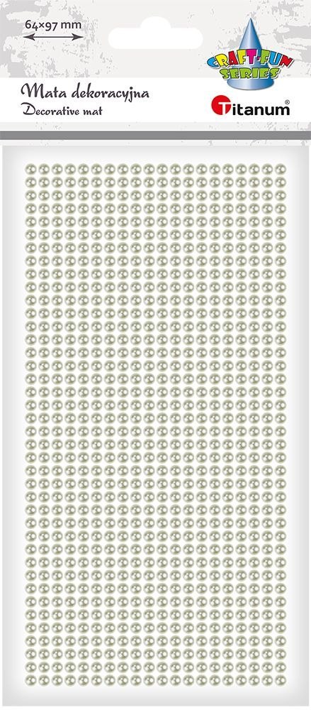 Perełki Craft-Fun Series mata biały perłowy Titanum (24MH03134) Titanum