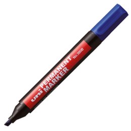 Marker permanentny Uni, niebieski 4,0mm ścięta końcówka (NO-380B) Uni