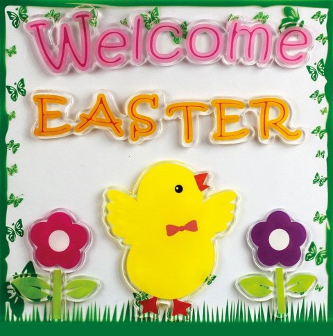 Naklejka (nalepka) Craft-Fun Series żelowe Wielkanoc Titanum (FHD-2) Titanum