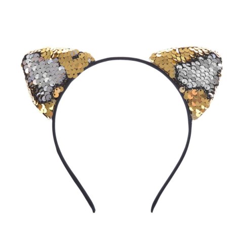 Opaska Kot disco z cekinami dwustronnymi. Arpex (SR2657) Arpex