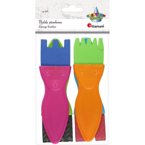 Pędzel Craft-Fun Series piankowe ze wzorami Titanum (22CH0827-1) Titanum