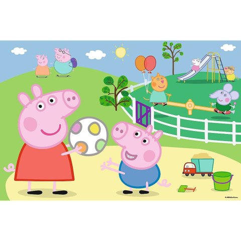 Puzzle Peppa Pig Zabawy w gronie przyjaciół 60 el. Trefl (17356) Trefl