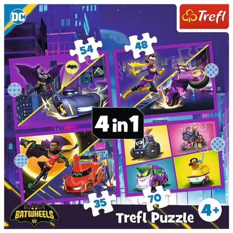 Puzzle Poznaj Batwheels 4w1 el. Trefl (34658) Trefl