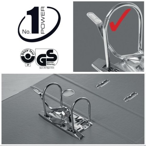 Segregator dźwigniowy No.1 Power A4 50mm zielony Esselte (811460) Esselte