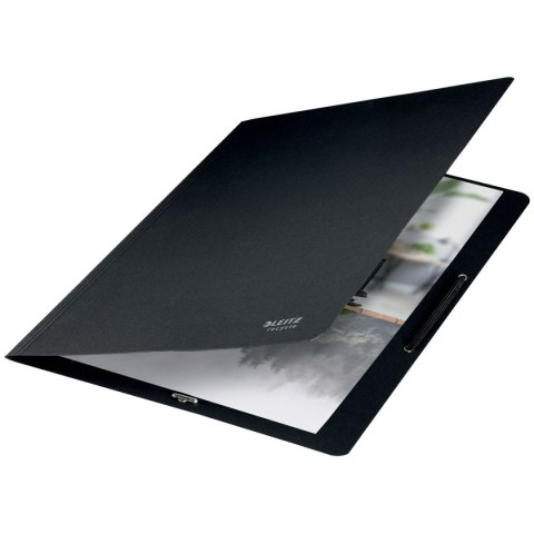 Teczka kartonowa na gumkę recycle A4 czarna 430g Leitz (39080095) Leitz