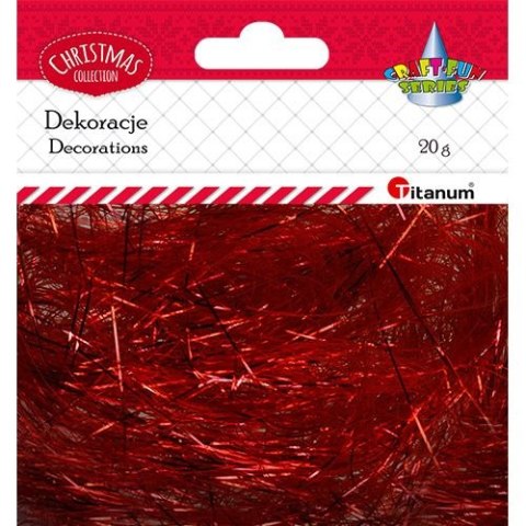 Włosy anielskie Craft-Fun Series włos anielski czerwony Titanum (18043) Titanum