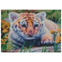 Zestaw kreatywny Diamentowa mozaika 30x40cm Tygrys Flamingo Line (TMF24324) Flamingo Line