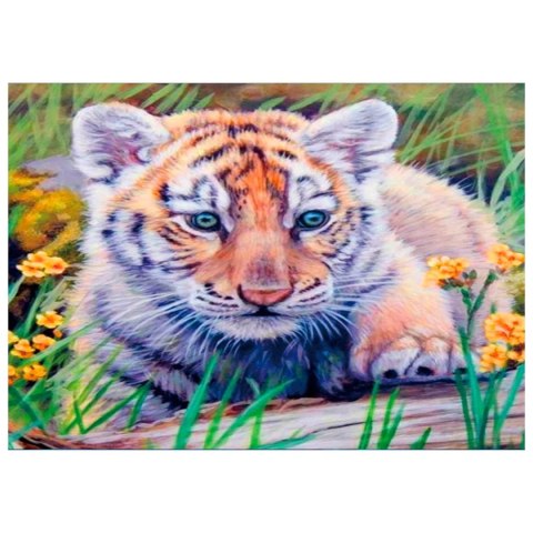 Zestaw kreatywny Diamentowa mozaika 30x40cm Tygrys Flamingo Line (TMF24324) Flamingo Line