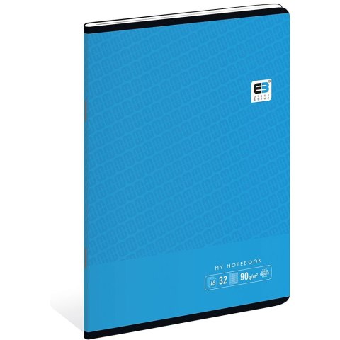 Zeszyt Black & Blue A5 32k. 90g krata [mm:] 148x210 Interdruk (ZE32#BBT) Interdruk