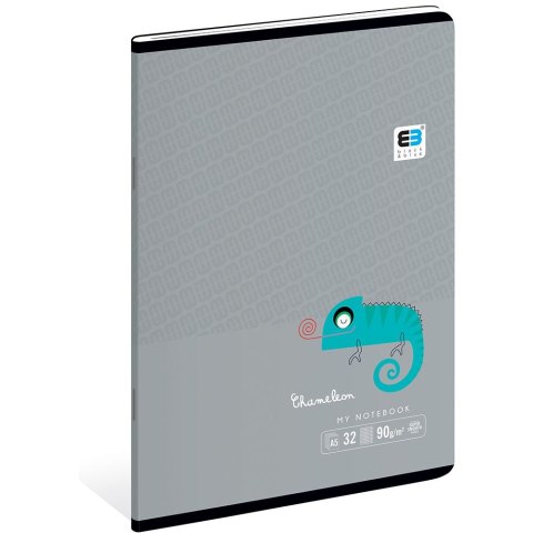 Zeszyt Black & Blue A5 32k. 90g krata [mm:] 148x210 Interdruk (ZE32#BBT) Interdruk