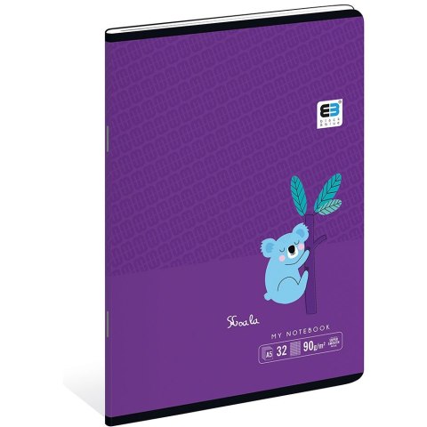 Zeszyt Black & Blue A5 32k. 90g krata [mm:] 148x210 Interdruk (ZE32#BBT) Interdruk