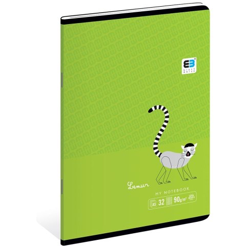 Zeszyt Black & Blue A5 32k. 90g krata [mm:] 148x210 Interdruk (ZE32#BBT) Interdruk