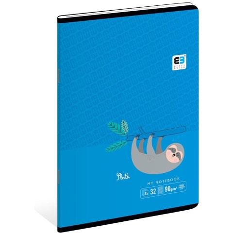 Zeszyt Black & Blue A5 32k. 90g krata [mm:] 148x210 Interdruk (ZE32#BBT) Interdruk
