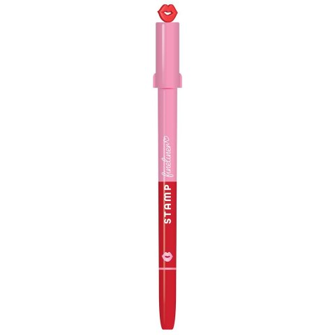 Cienkopis z pieczątką 2w1 wkład niebieski 2kol. Interdruk (ICIENPIE) Interdruk