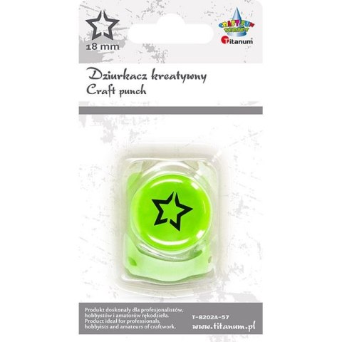 Dziurkacz ozdobny Craft-Fun Series 18mm gwiazda zarys Titanum (T-8202A-57) Titanum