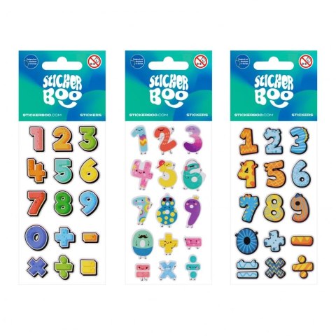 Naklejka (nalepka) Cyferki Sticker Boo (534611) Sticker Boo