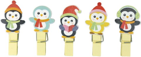 Ozdoba drewniana Craft-Fun Series klamerki Pingwiny Titanum (MTCR-WDC978) Titanum