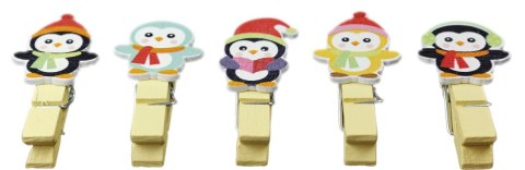 Ozdoba drewniana Craft-Fun Series klamerki Pingwiny Titanum (MTCR-WDC978) Titanum