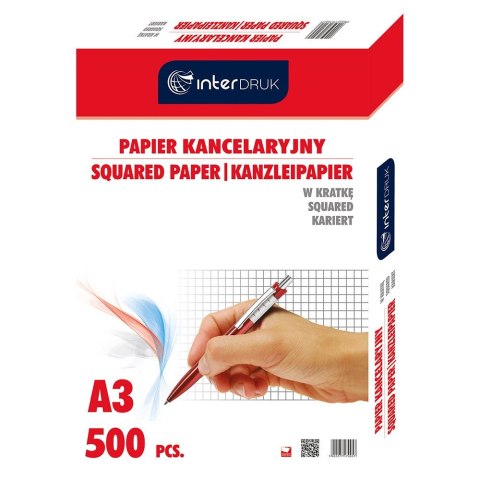Papier kancelaryjny A3 krata [mm:] 297x420 Interdruk (PAKA) Interdruk
