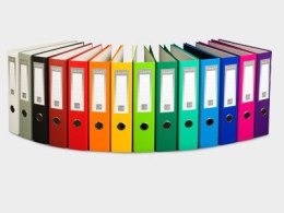 Segregator dźwigniowy fck A4 80mm zielony VauPe (080/06) VauPe