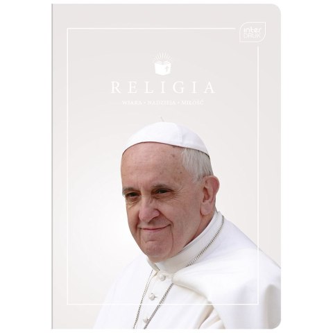 Zeszyt tematyczny Jan Paweł II/Franciszek RELIGIA A5 60k. 70g krata Interdruk (ZE60RELMIX) Interdruk