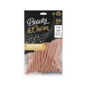 Balon gumowy do modelowania Beauty&Charm, platynowe różowo-złote, 50 szt. różowy Godan (CB-MLGRZ) Godan