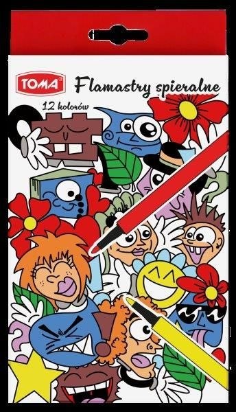 Flamaster zmywalne 12 kol. Toma (TO-591) Toma