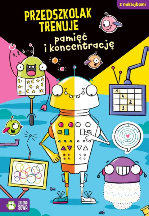 Książeczka edukacyjna Przedszkolak trenuje pamięć i koncentrację Zielona Sowa Zielona Sowa