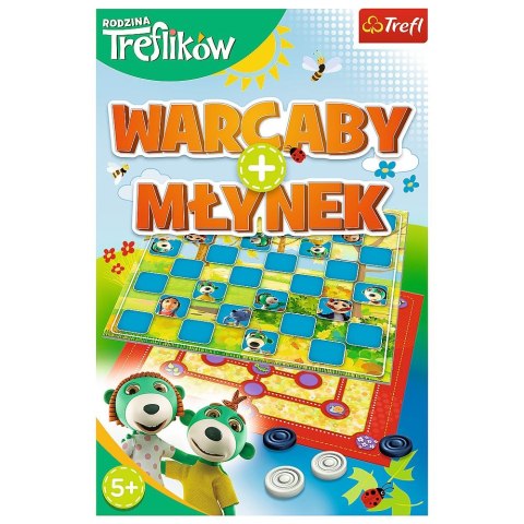 Gra strategiczna Rodzina Treflików 2w1 Warcaby/Młynek WARCABY/MŁYNEK Trefl (01920) Trefl