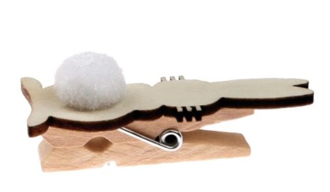 Ozdoba drewniana Craft-Fun Series klamerki króliczki Titanum (22BR0831-4) Titanum