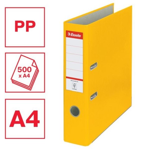 Segregator dźwigniowy Ekonomiczny A4 75mm żółty Esselte (10782) Esselte