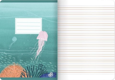 Zeszyt OCEAN A5 16k. 70g podwójna linia kolor Top 2000 (400182342) Top 2000