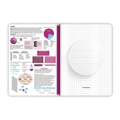 Zeszyt chemia SUPERPREMIUM A5 60k. 70g krata Top 2000 (400150674) Top 2000