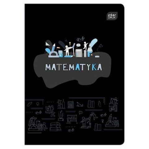 Zeszyt tematyczny A5 60k. 70g krata Interdruk (ZE60#MATFSC) Interdruk