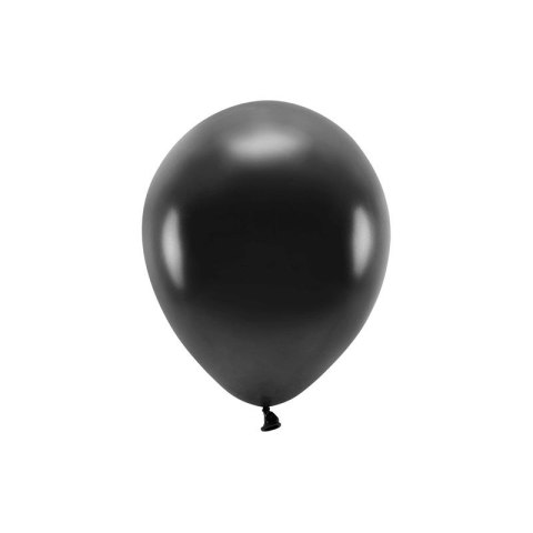 Balon gumowy Metalizowane Eco Balloons czarny 260mm Partydeco (ECO26M-010) Partydeco