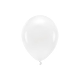 Balon gumowy Partydeco Pastel Eco Balloons biały 260mm (ECO26P-008) Partydeco