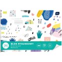 Blok rysunkowy A4 biały 80g 20k [mm:] 210x297 Interdruk (BLR) Interdruk