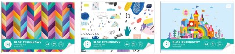 Blok rysunkowy A4 biały 80g 20k [mm:] 210x297 Interdruk (BLR) Interdruk
