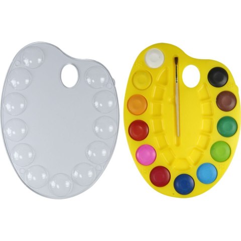 Farby akwarelowe w paletce 12 kolor. Fun&Joy (FJ-12K30PAL) Fun&Joy