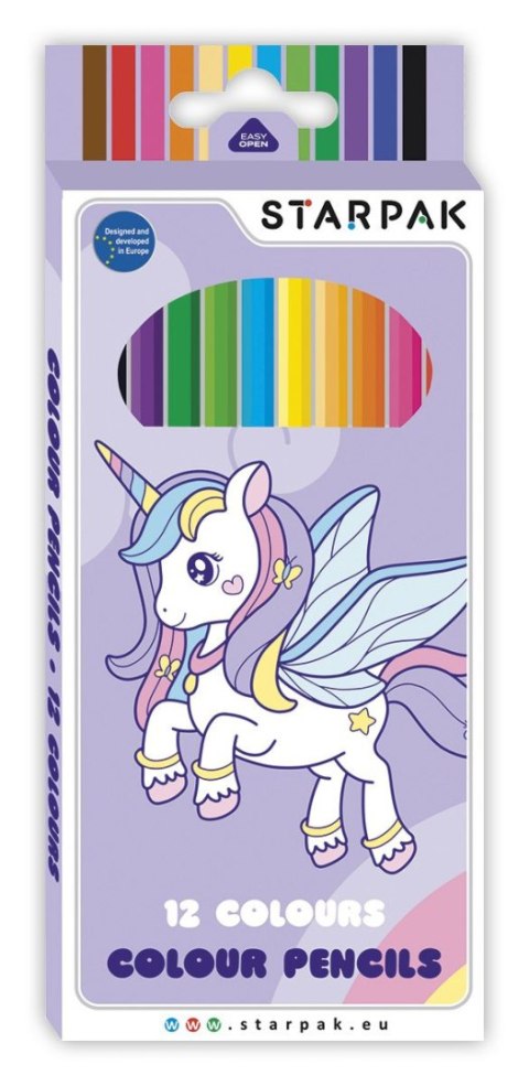 Kredki ołówkowe 12 kol. Starpak (490919) Starpak